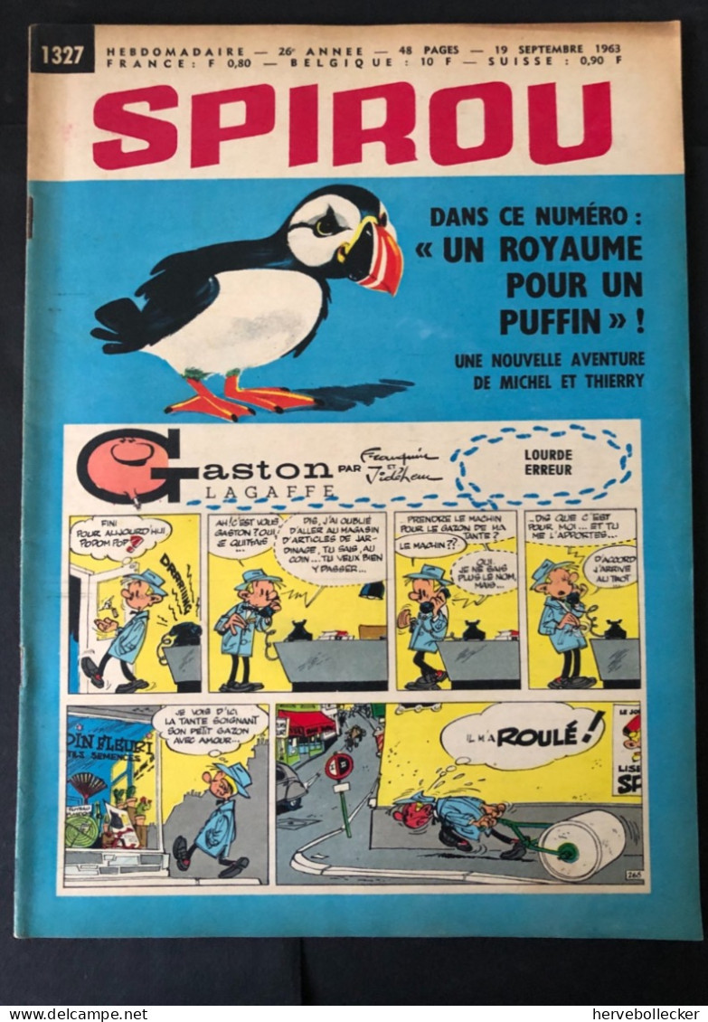 Spirou Hebdomadaire N° 1327 - 1963 - Spirou Magazine