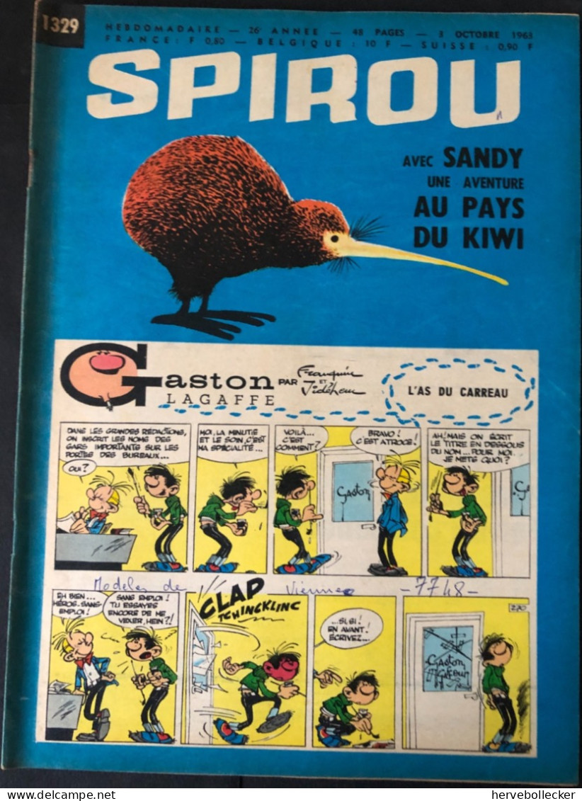 Spirou Hebdomadaire N° 1328 - 1963 - Spirou Magazine