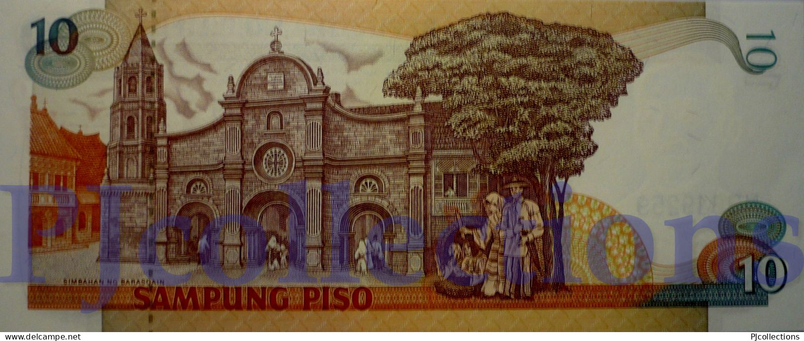 PHILIPPINES 10 PISO 1985/94 PICK 169b UNC - Philippinen