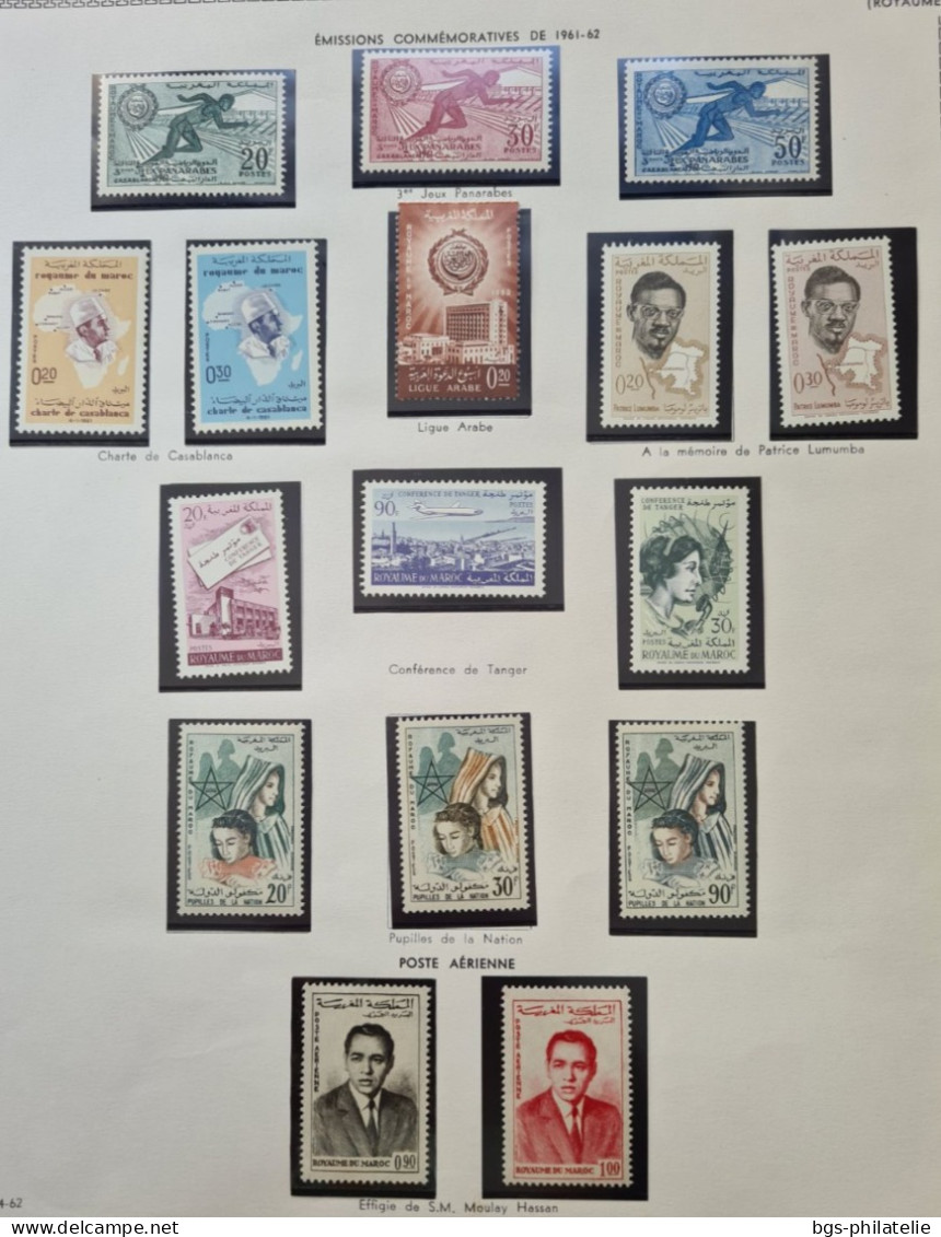 Collection De Timbres Du Maroc Neufs ** , Neufs * Et Quelques Oblitérés. - Collections (sans Albums)