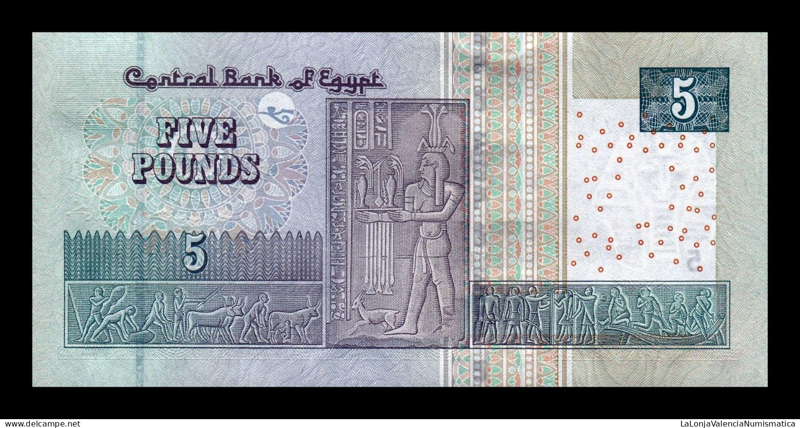 Egipto Egypt 5 Pounds 12.10.2022 Pick 72g(2) Sc Unc - Egipto