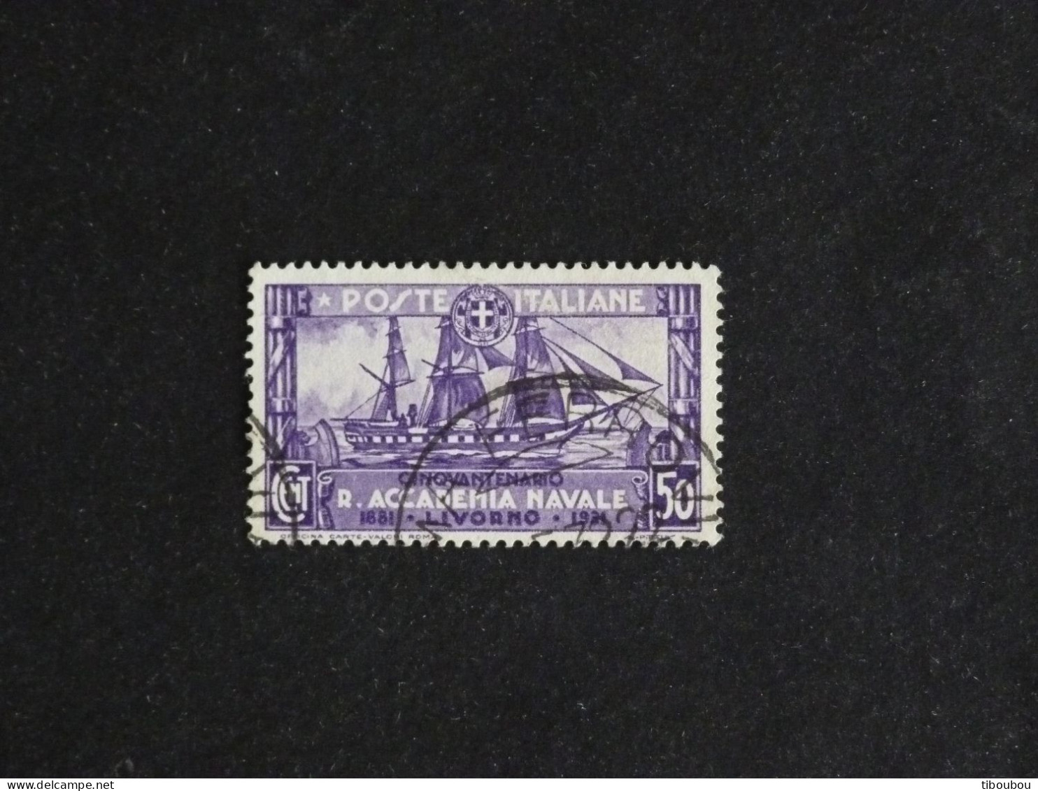 ITALIE ITALIA YT 281 OBLITERE - ACADEMIE NAVALE DE LIVOURNE / NAVIRE ECOLE AMERIGO VESPUCCI - Used