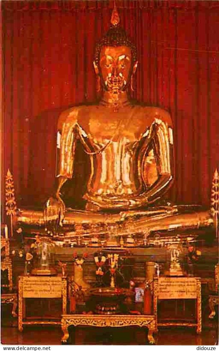 Thailande - Bangkok - A Big Golden Buddha At Wat Trai-Mit - Carte Neuve - CPM - Voir Scans Recto-Verso - Tailandia