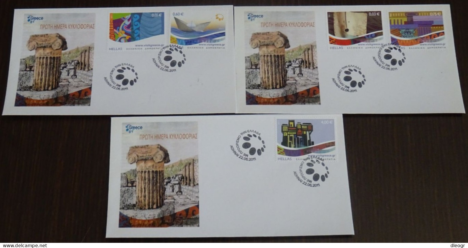 Greece 2011 Destination Greece Unofficial FDC - FDC