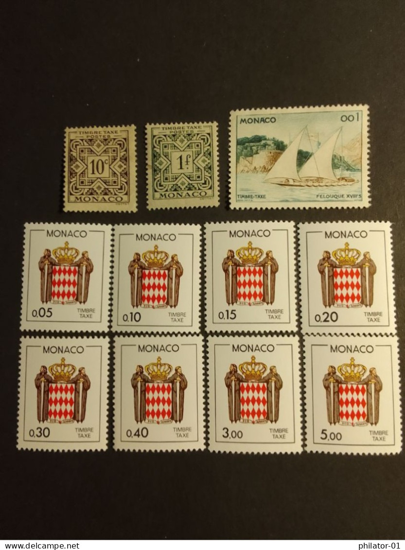 MONACO   Taxe  Divers - Postage Due