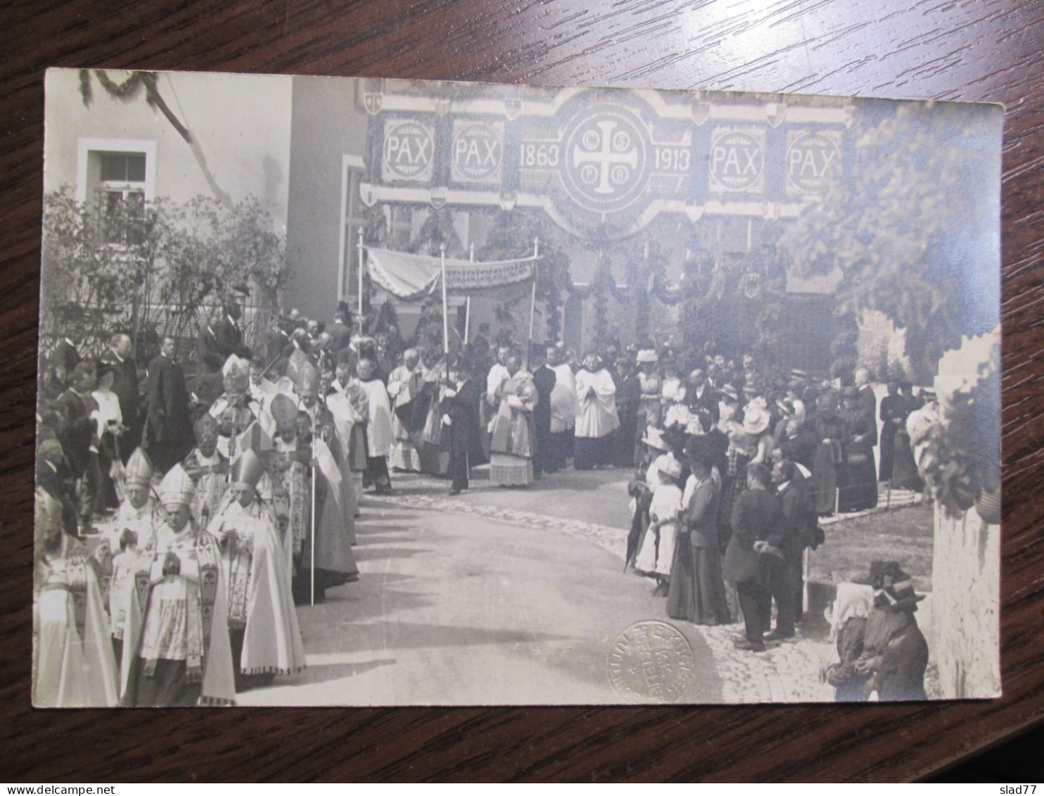 Beuron Wurttemberg Religious Procession 50 YRS Anniversary PAX 1863-1913 K.K.Hofatelier E.Kugler - Tuttlingen - Autres & Non Classés