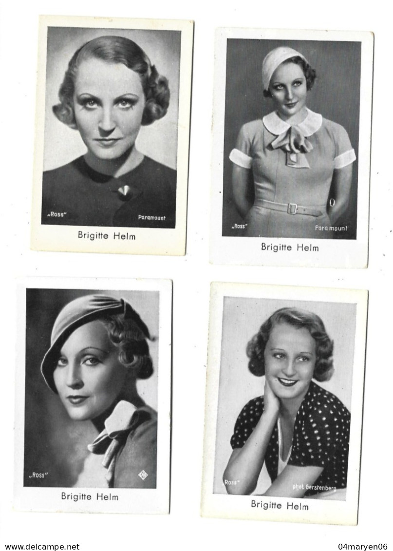 ***   4 X  BRIGITTE  HELM   ***   -  VARIA / DIVERS  -  Zie / Voir / See / Scan's - Photos