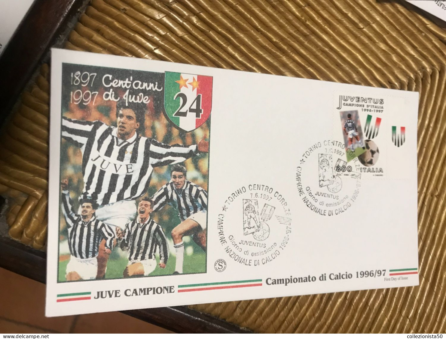 STUPENDA BUSTA 1° GIORNO FDC CALCIO JUVENTUS   1 VALORE ! - Sonstige - Europa