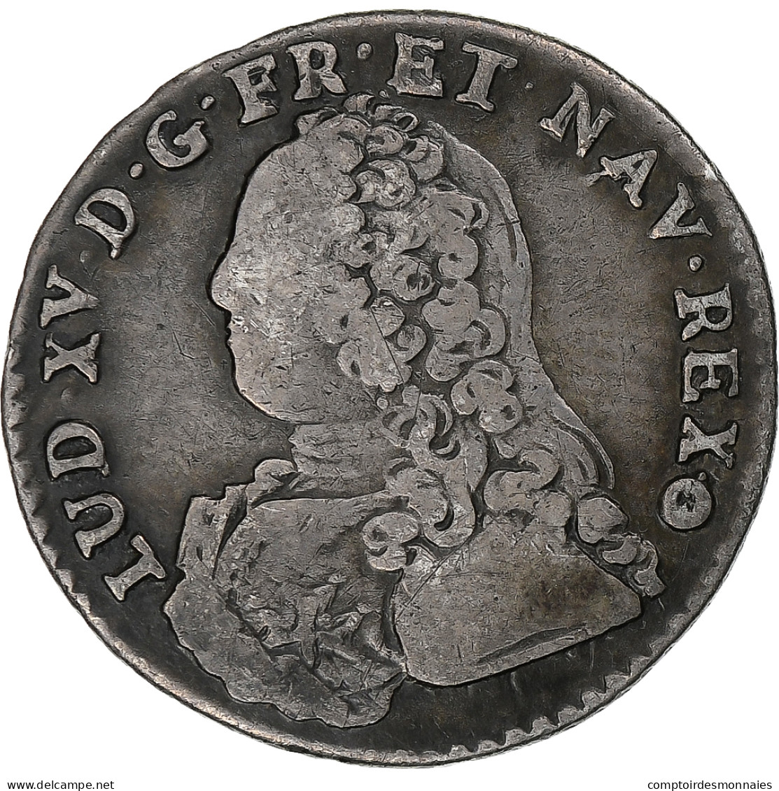 France, Louis XV, 1/10 Écu Aux Branches D'olivier, 1731, Metz, Argent, TB+ - 1715-1774 Luigi XV Il Beneamato