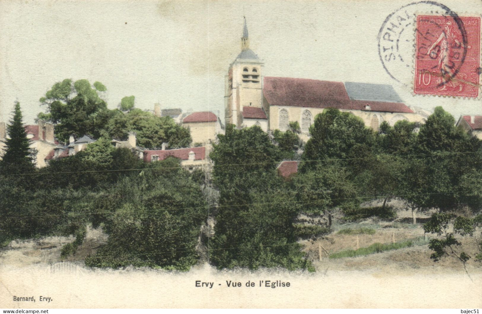 Ervy - Vue Sur L'église - Ervy-le-Chatel