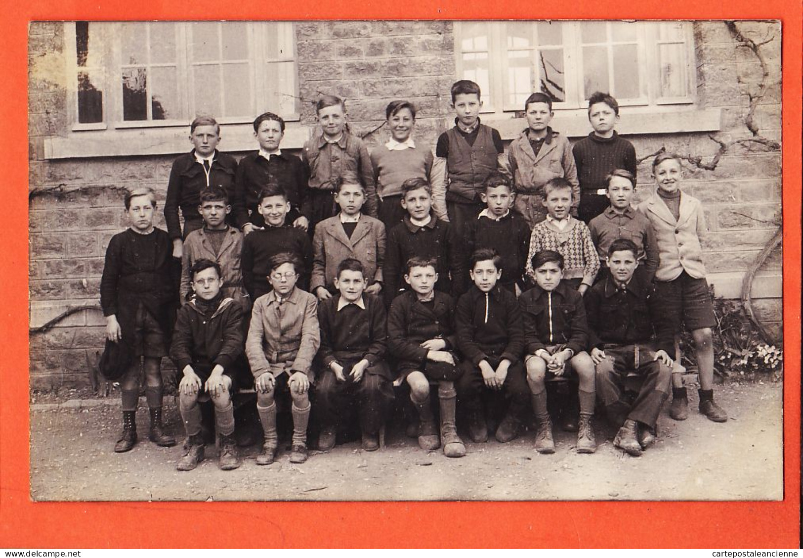 14953 / ⭐ ◉  Carte-Photo (2) De Classe Petits Garçons 1945s - Schools