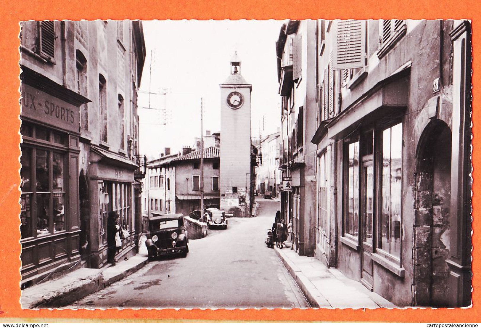 14579 / TREVOUX Ain Tabac Magasin Cadeaux-Sport N°38 Grande Rue Et Tour De L'Horloge CITROEN Traction CELLARD 44562  - Trévoux