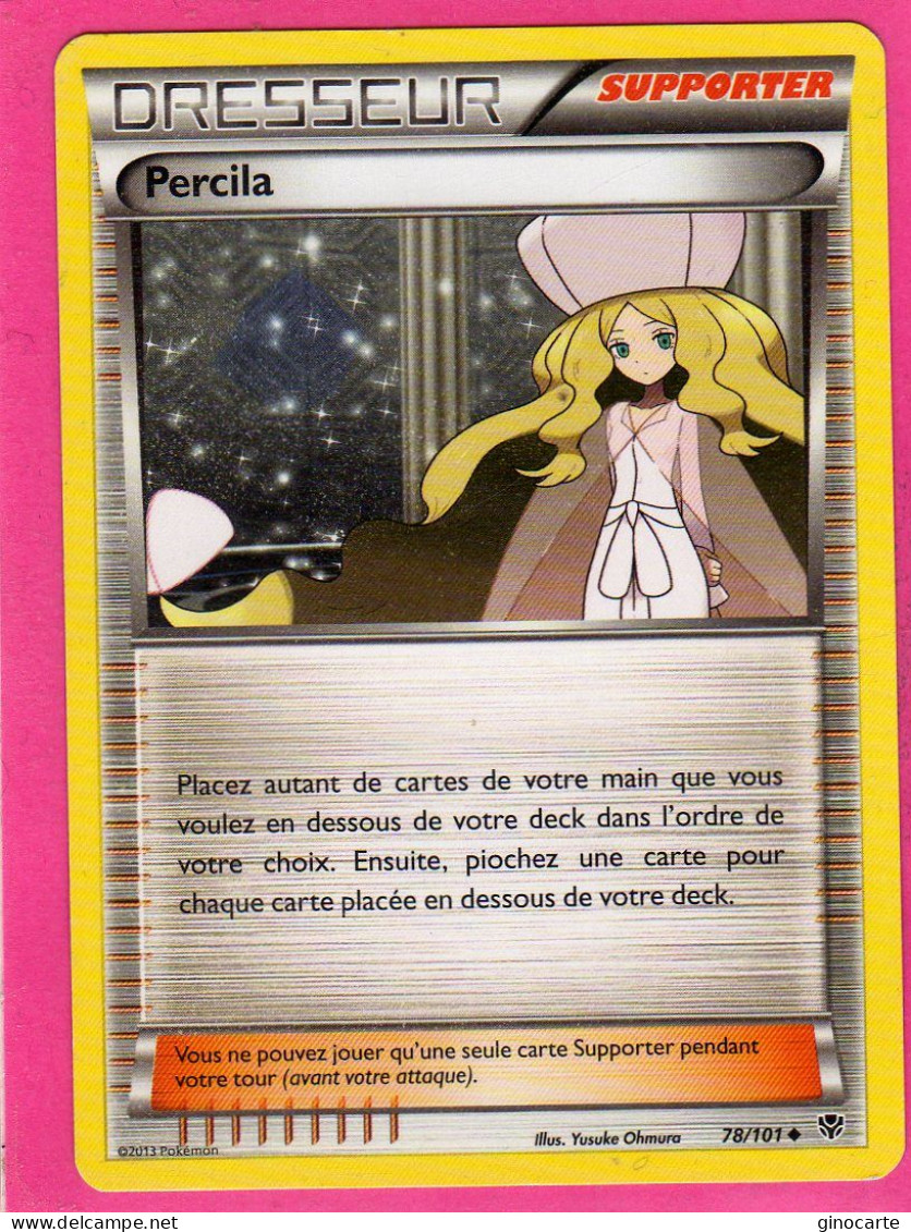 Carte Pokemon Francaise 2013 Noir Et Blanc Explosion Plasma 78/101 Percila 78/101 Neuve - Negro Y Blanco