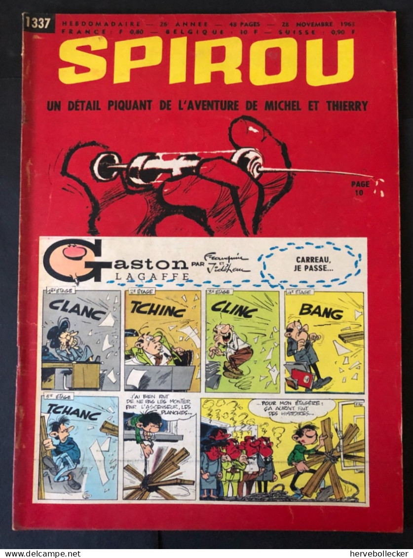 Spirou Hebdomadaire N° 1337 - 1963 - Spirou Magazine