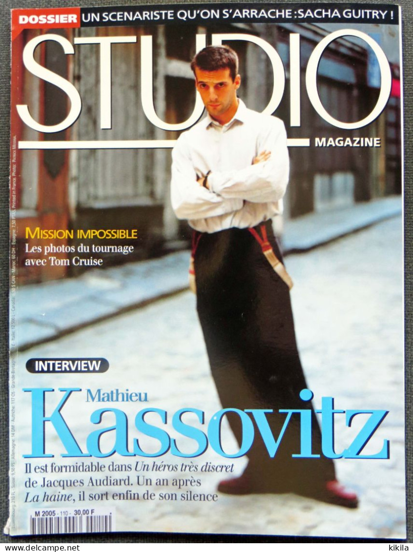 Revue STUDIO N° 110 Mai 1996 Tom Cruise "Mission Impossible" - Mathieu Kassovitz "Un Héros Très Discret" De Jacques * - Cinema
