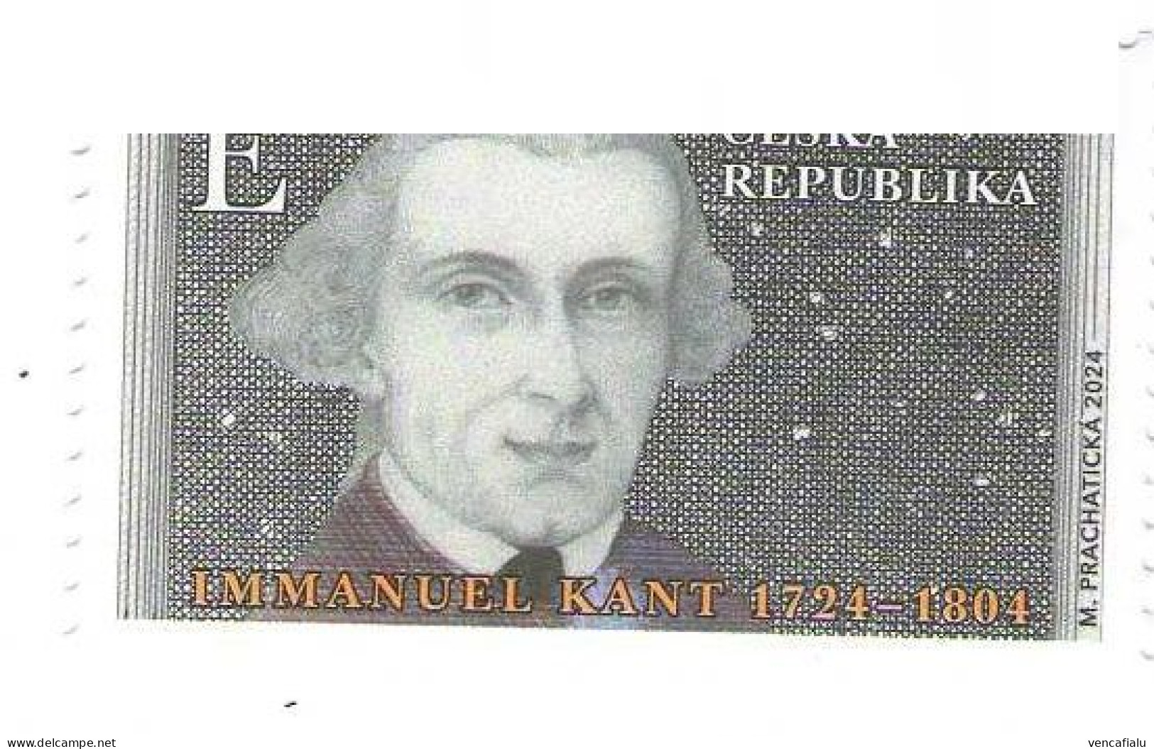 Year 2024 - Immanuel Kant, 1 Stamp, MNH - Nuovi