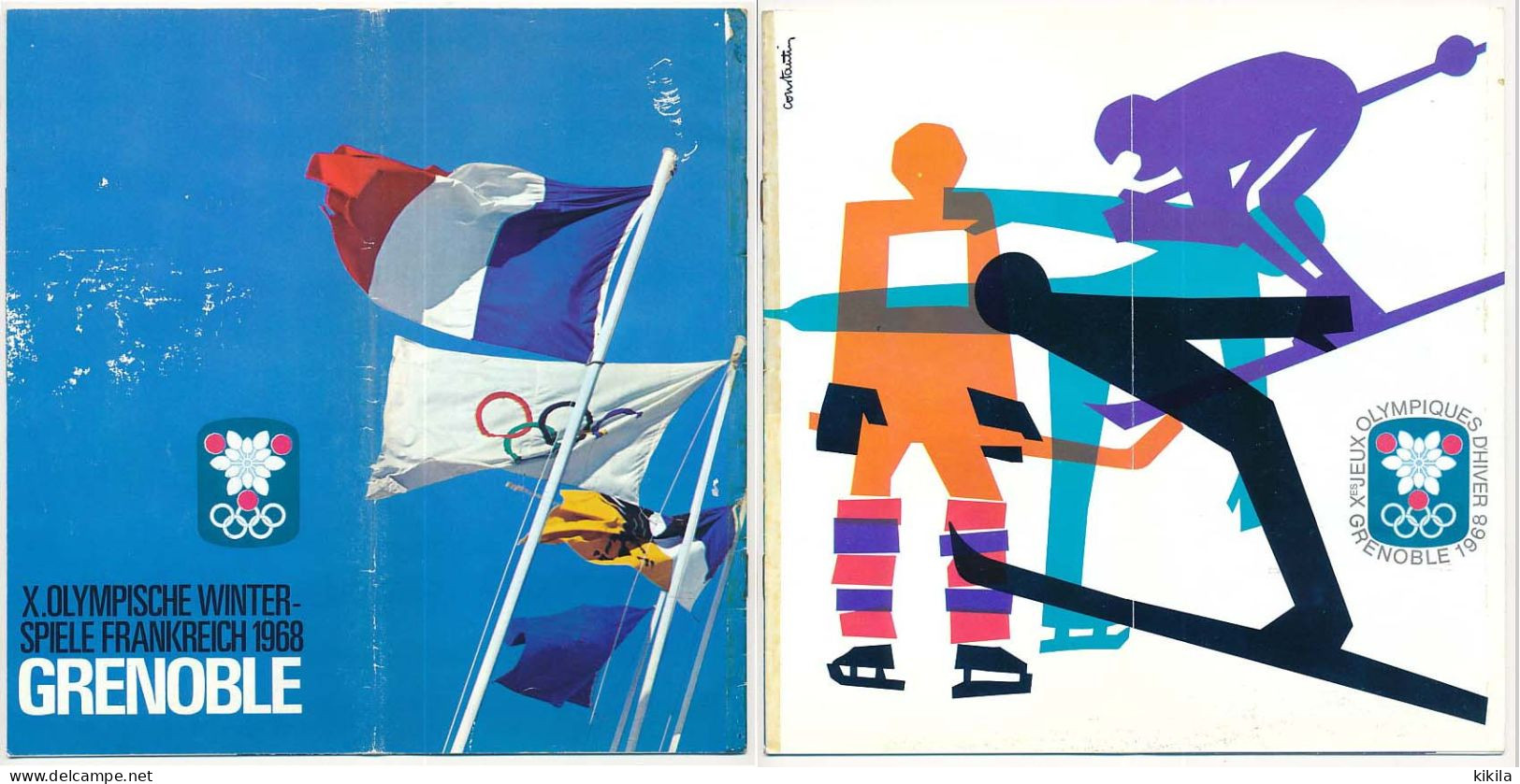 Livret 16 Pages X° Jeux Olympiques D'Hiver GRENOBLE 1968  Olympische Winter-Spiele Frankreich 68 Les Stations Olympiques - Books
