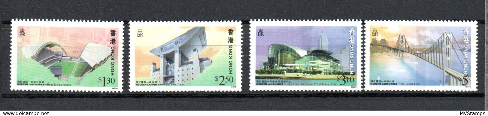 Hong Kong 1997 Satz 815/18 Brucke/Architekture Postfrisch - Oblitérés