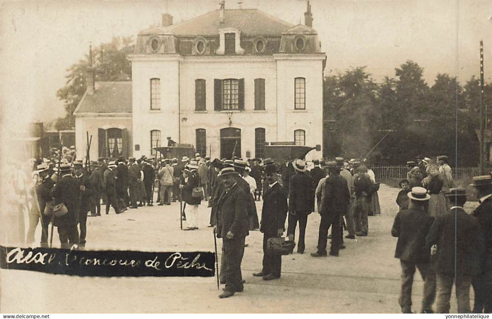 TOP - 87 - HAUTE VIENNE - AIXE SUR VIENNE - Carte Photo Concours De Pêche 1908 - FR87-35 - Aixe Sur Vienne