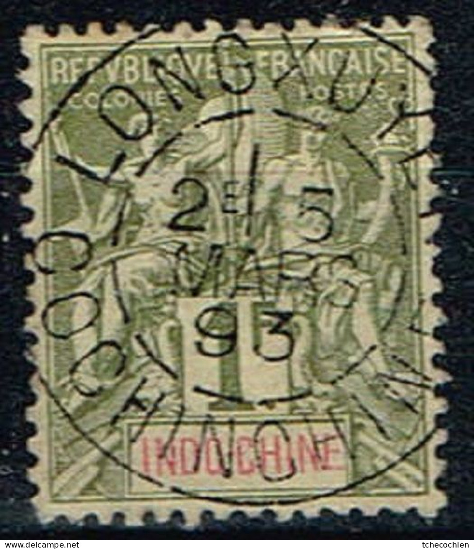 Indochine - 1892 - Y&T N° 15 Oblitéré Cochinchine - Longxuye - Used Stamps