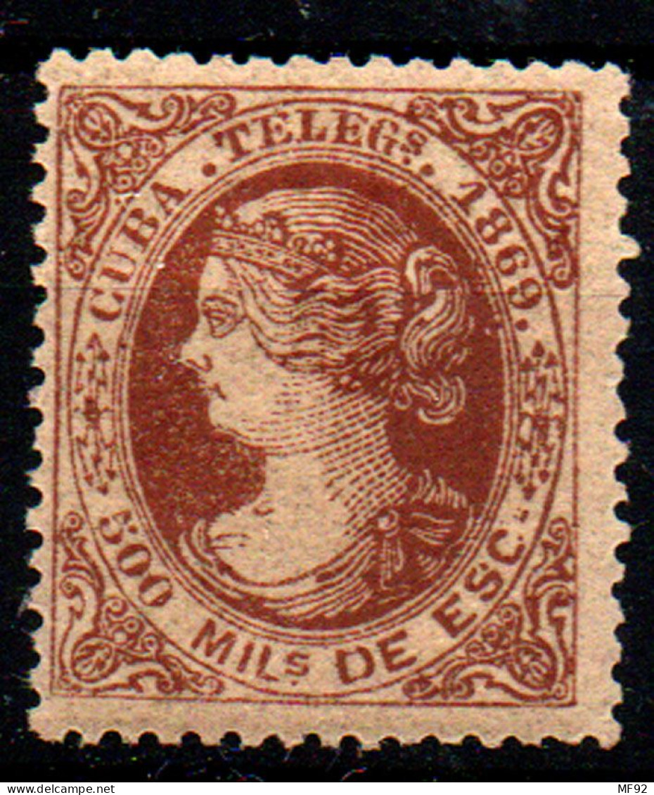 Cuba (Telégrafos) Nº 5. Año 1869 - Cuba (1874-1898)