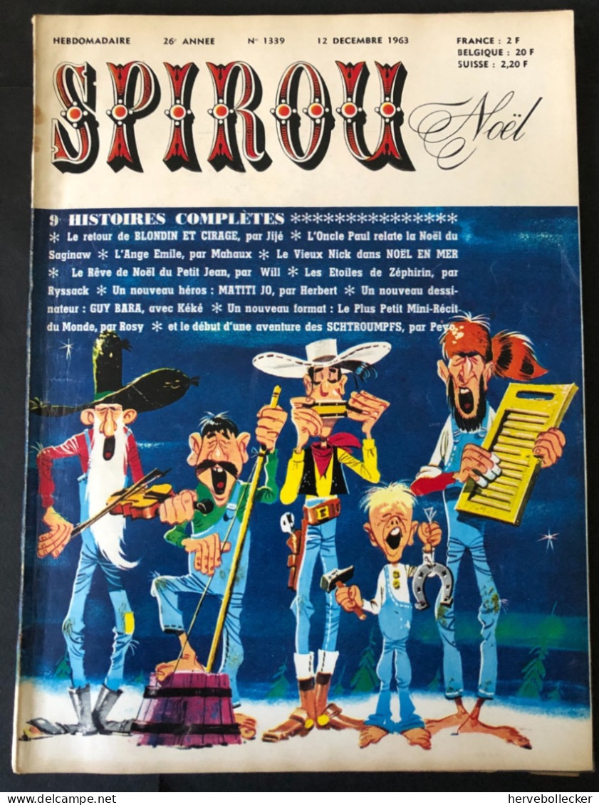 Spirou Hebdomadaire Numéro Spécial Noël 1339 -1963 - Spirou Magazine