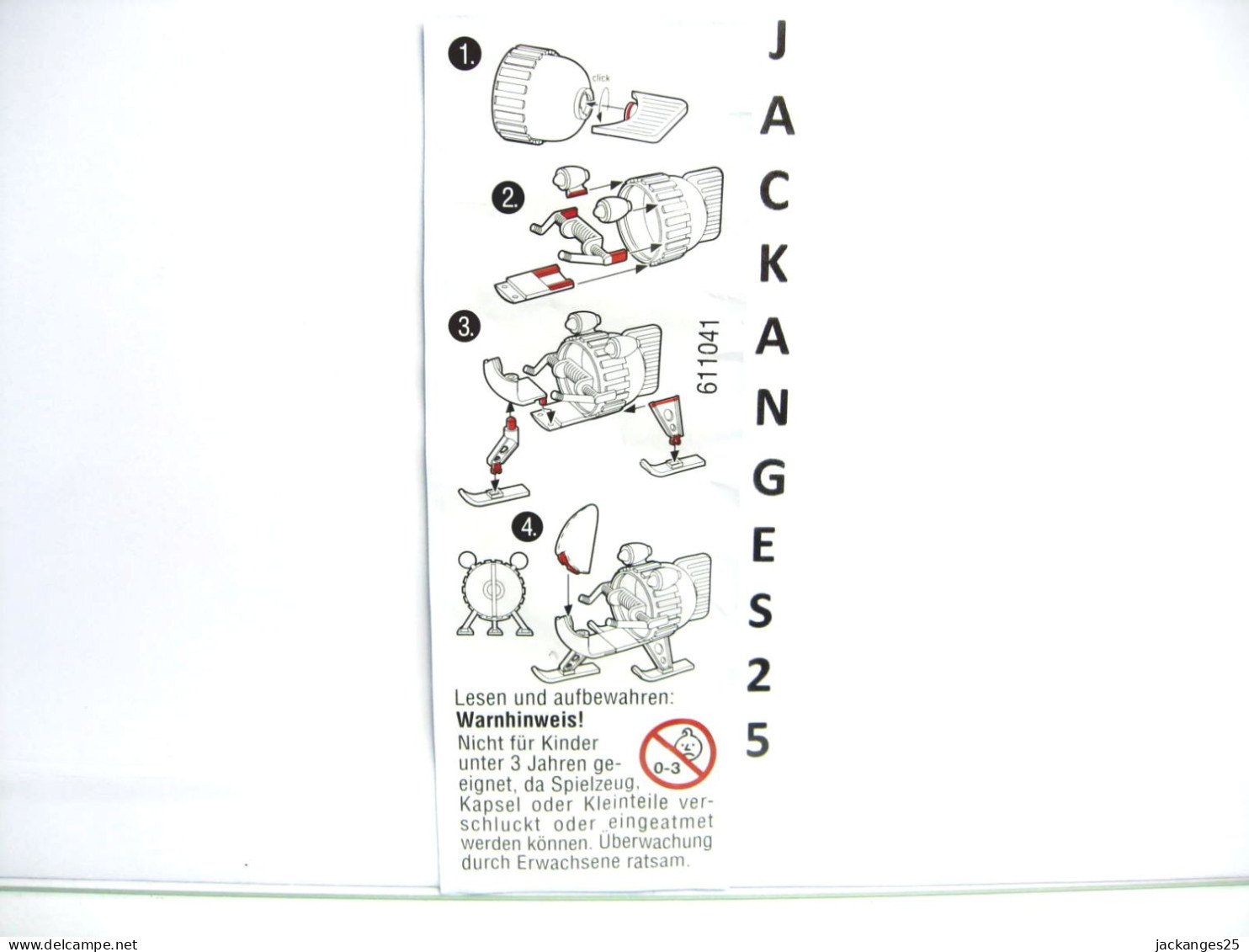 KINDER   1. 611041 AIR BOBS 2002  D + BPZ - Steckfiguren