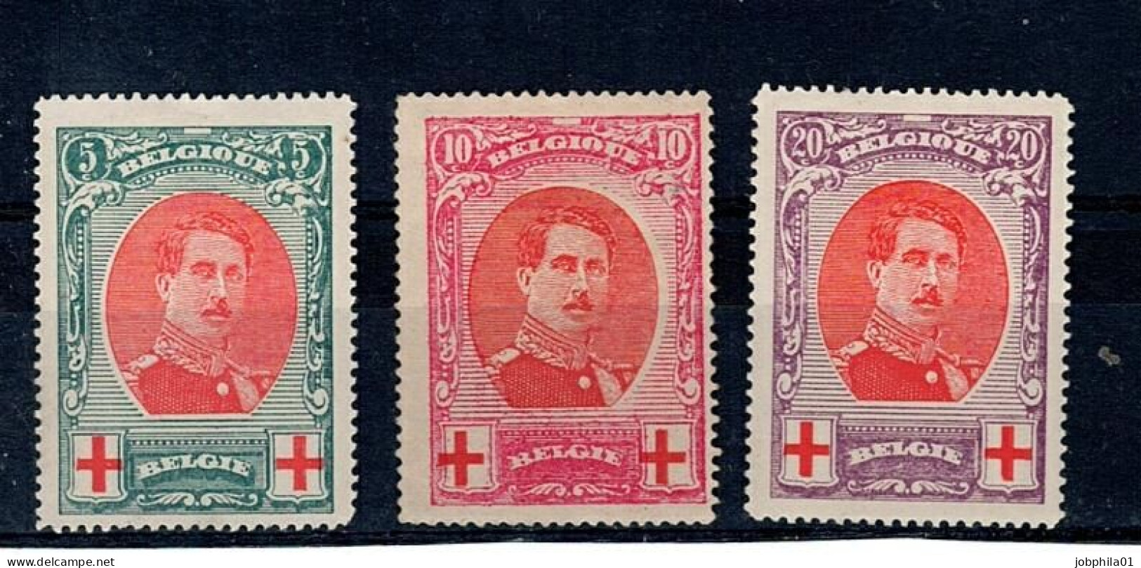 132-134 X Côte 100€ - 1914-1915 Rotes Kreuz
