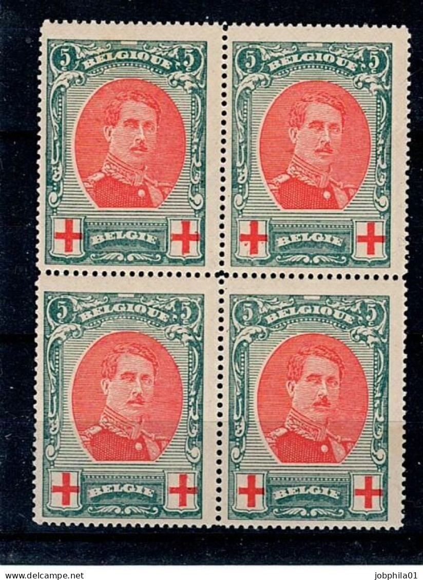 132 4 X Point Rouille Côte 168€ - 1914-1915 Croce Rossa