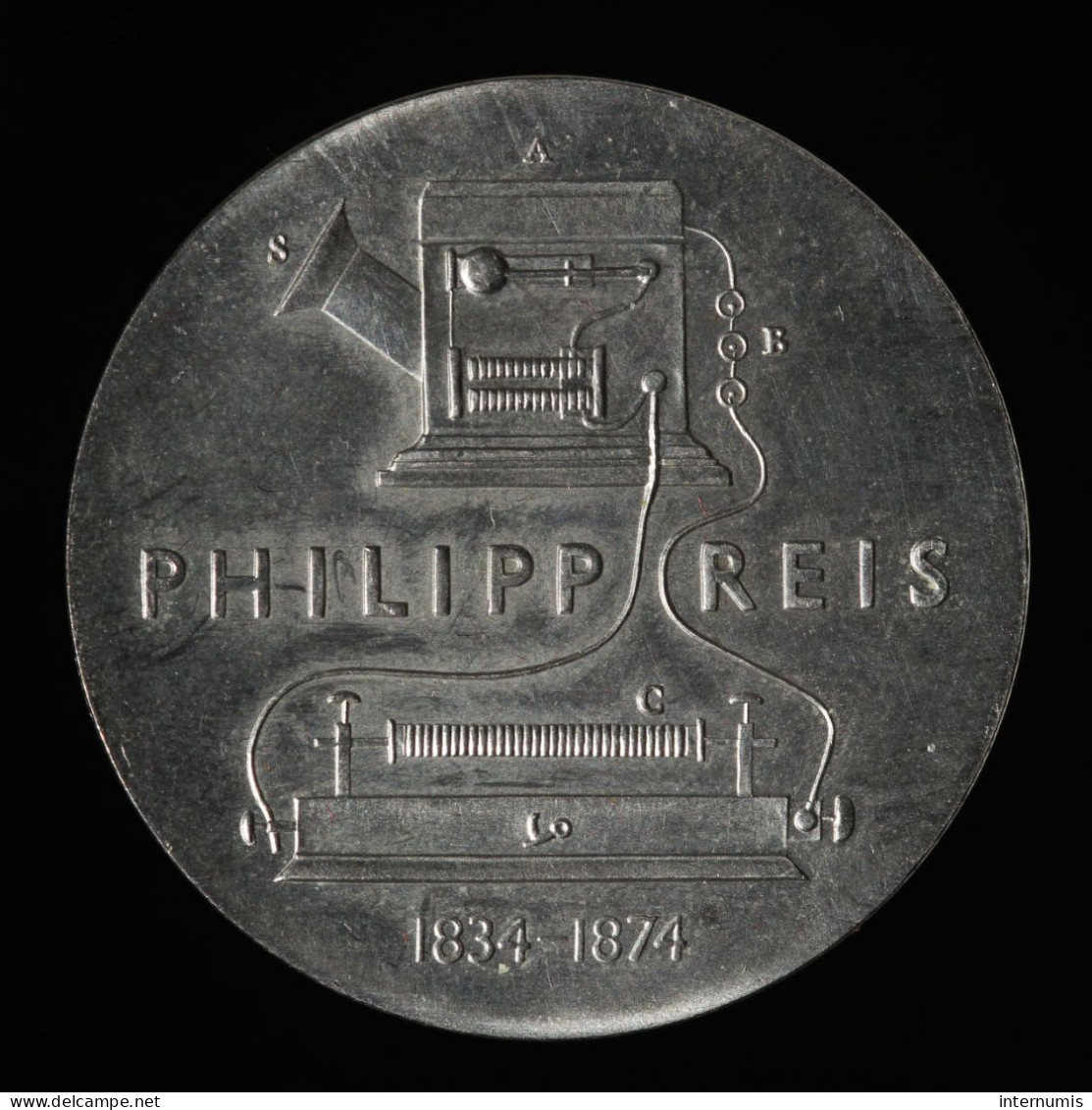  Allemagne / Germany, Philipp Reis, 5 Mark, 1974, , Laiton-Nickel / Nickel Brass, SUP (AU),
KM#49 - 5 Marchi