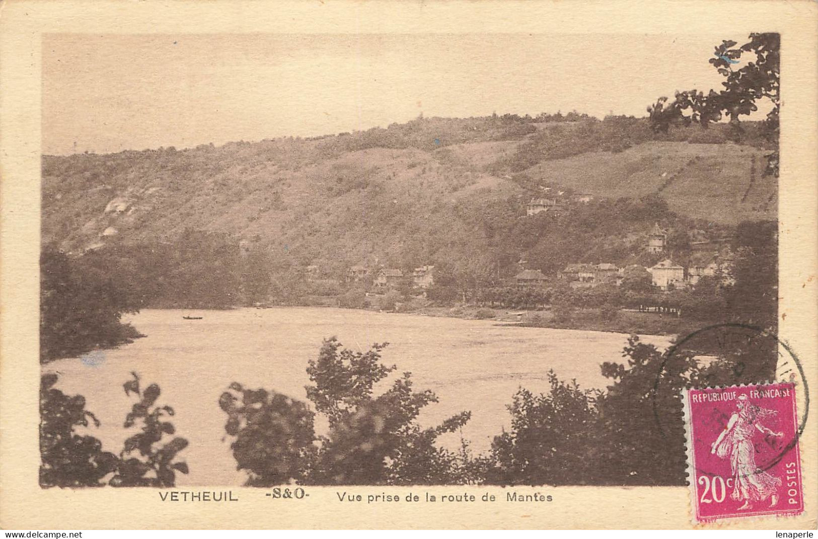 D5633 Vétheuil Vue Prise De La Route De Mantes - Vetheuil