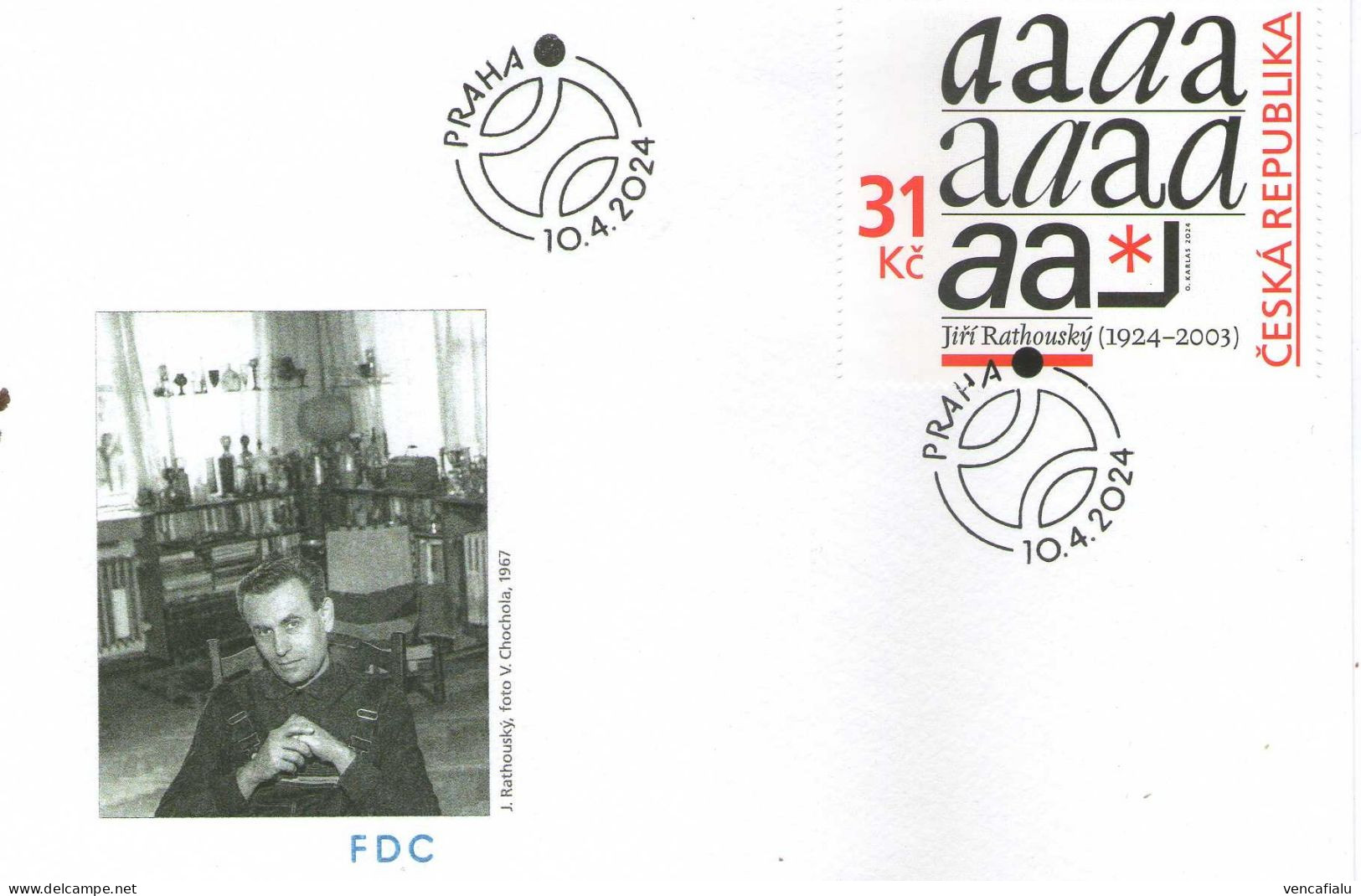 Czech Republic 2024 - Art J. Rathousky, FDC - Moderne