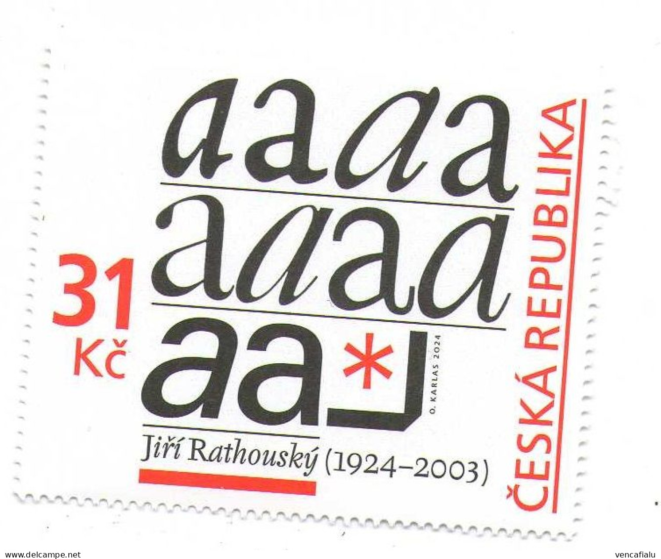 Czech Republic 2024 - Art J. Rathousky, 1 Stamp, MNH - Moderni