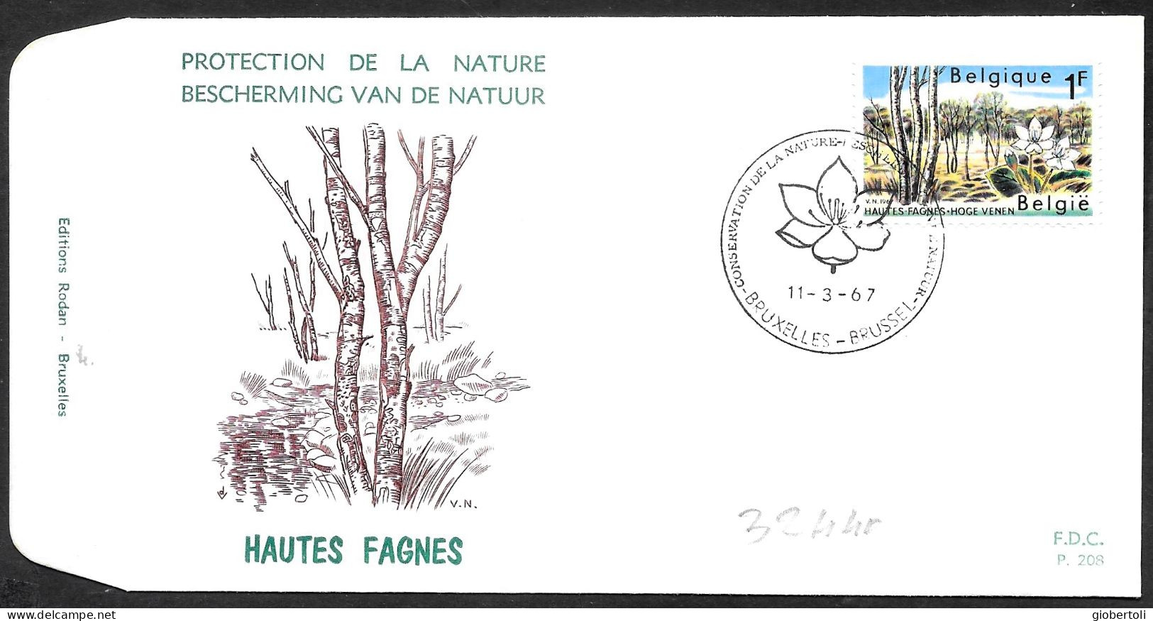 Belgio/Belgium/Belgique: FDC, Protezione Della Natura, Protection Of Nature, Protection De La Nature - Environment & Climate Protection