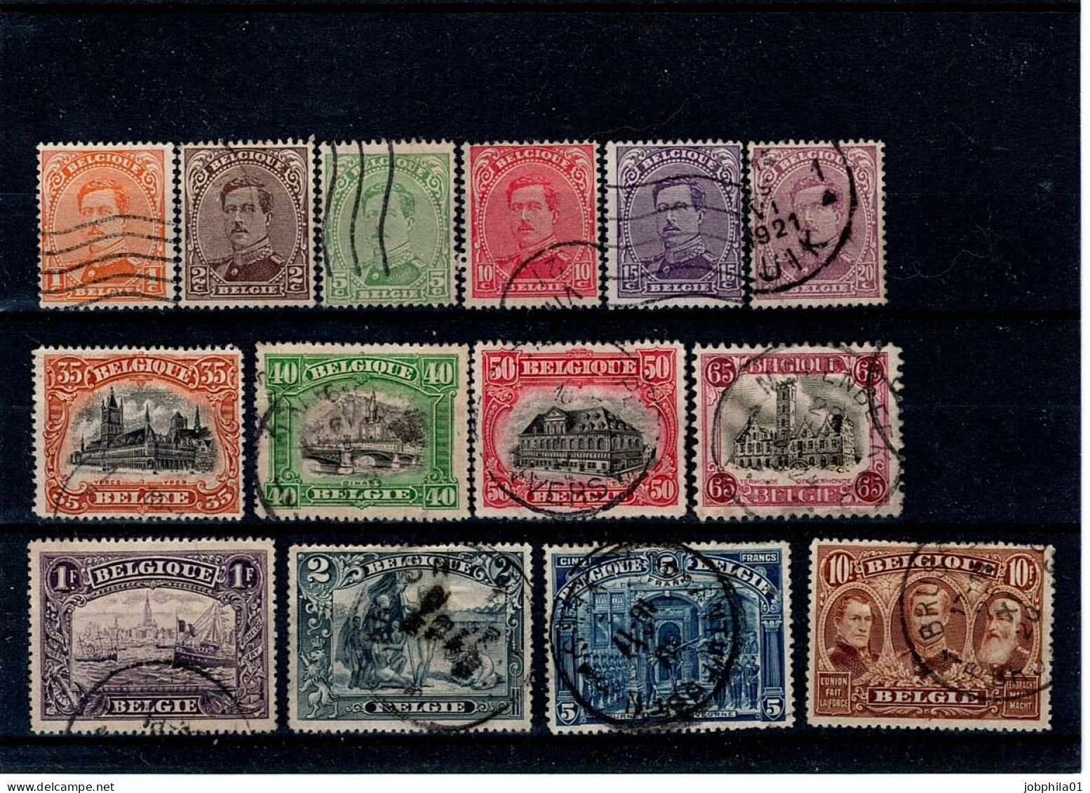 135-149 Obl Sauf 147  Côte 30€ - 1915-1920 Alberto I