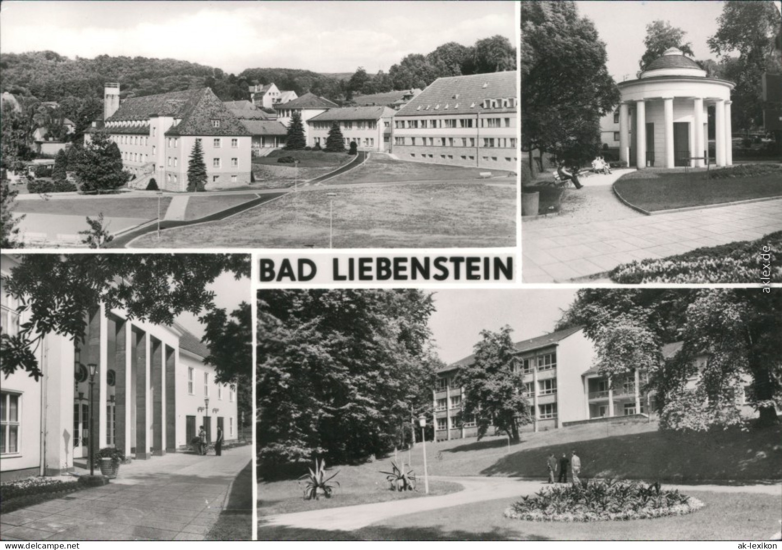 Bad Liebenstein Heinrich-Mann-Sanatorium, Badehaus, Brunnentempel 1988 - Bad Liebenstein