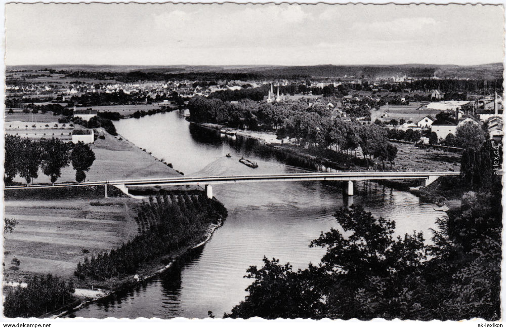 Bad Wimpfen Blick Ins Neckartal Ansichtskarte LK Heilbronn 1965 - Bad Wimpfen