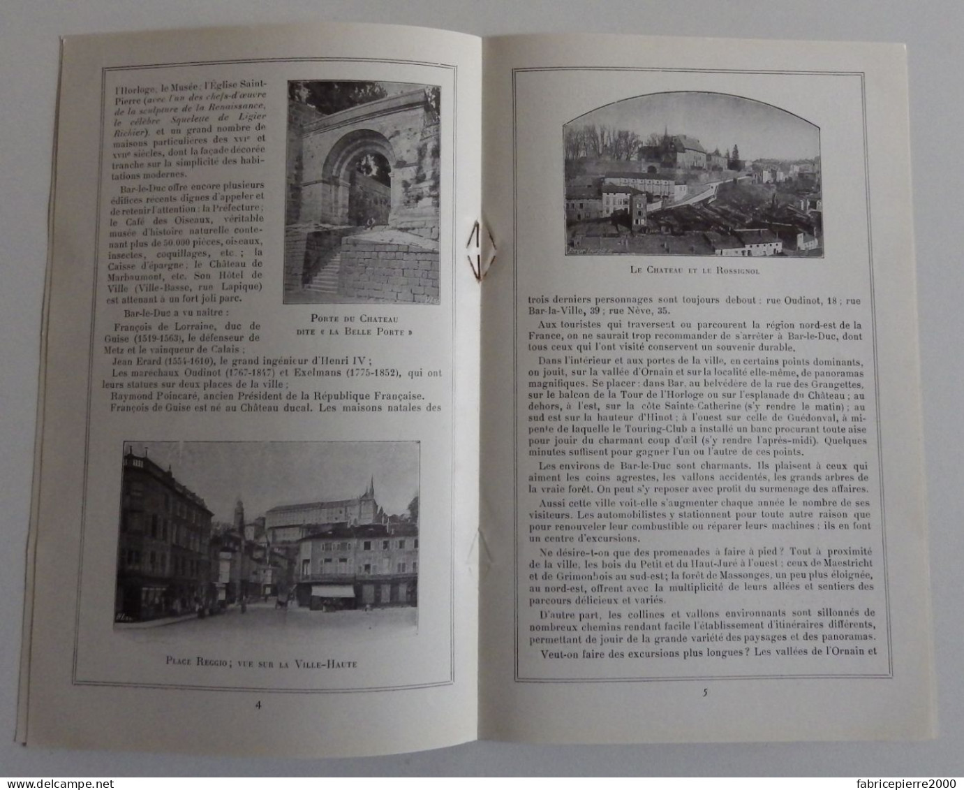 BAR-LE-DUC - Brochure Illustrée Du Syndicat D'initative Et Du Tourisme V. 1925 EXCELLENT ETAT Meuse - Lorraine - Vosges