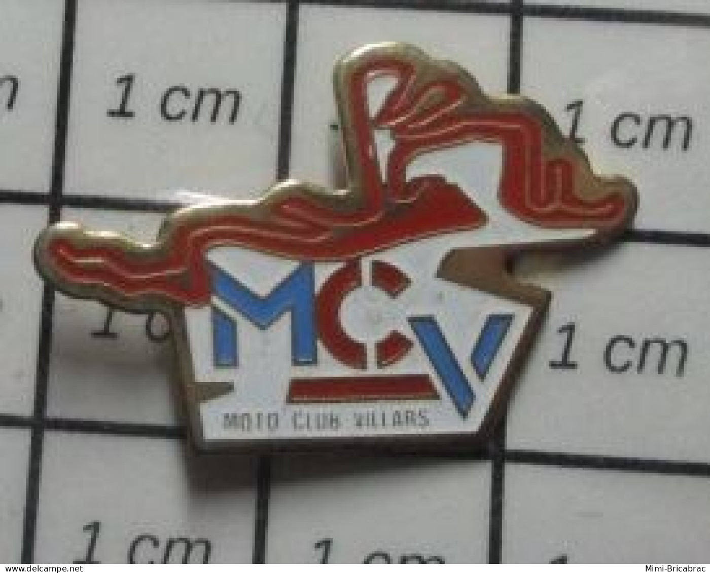 1316B Pin's Pins / Beau Et Rare : MOTOS / MOTO CLUB VILLARS - Motorbikes