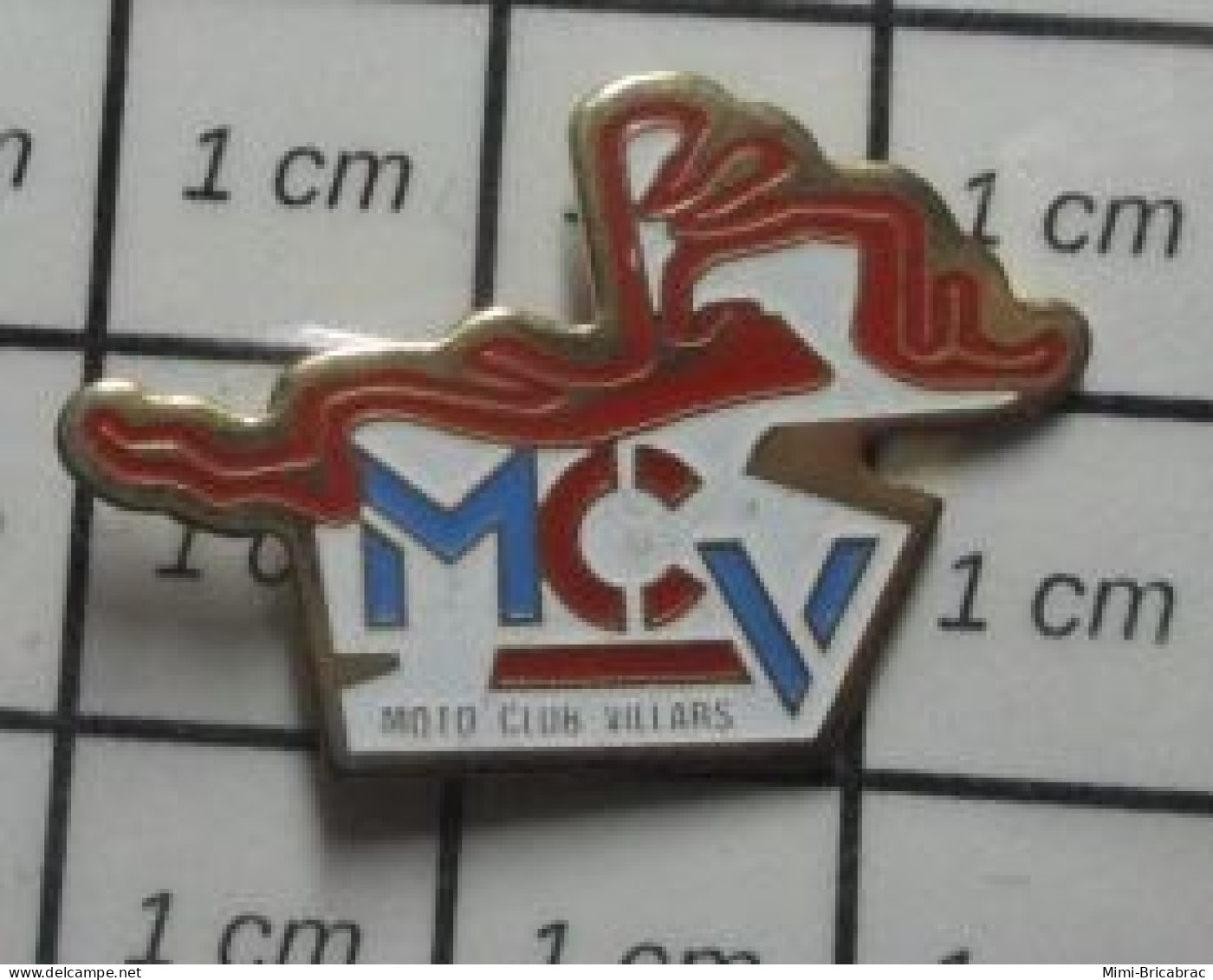1316B Pin's Pins / Beau Et Rare : MOTOS / MOTO CLUB VILLARS - Moto