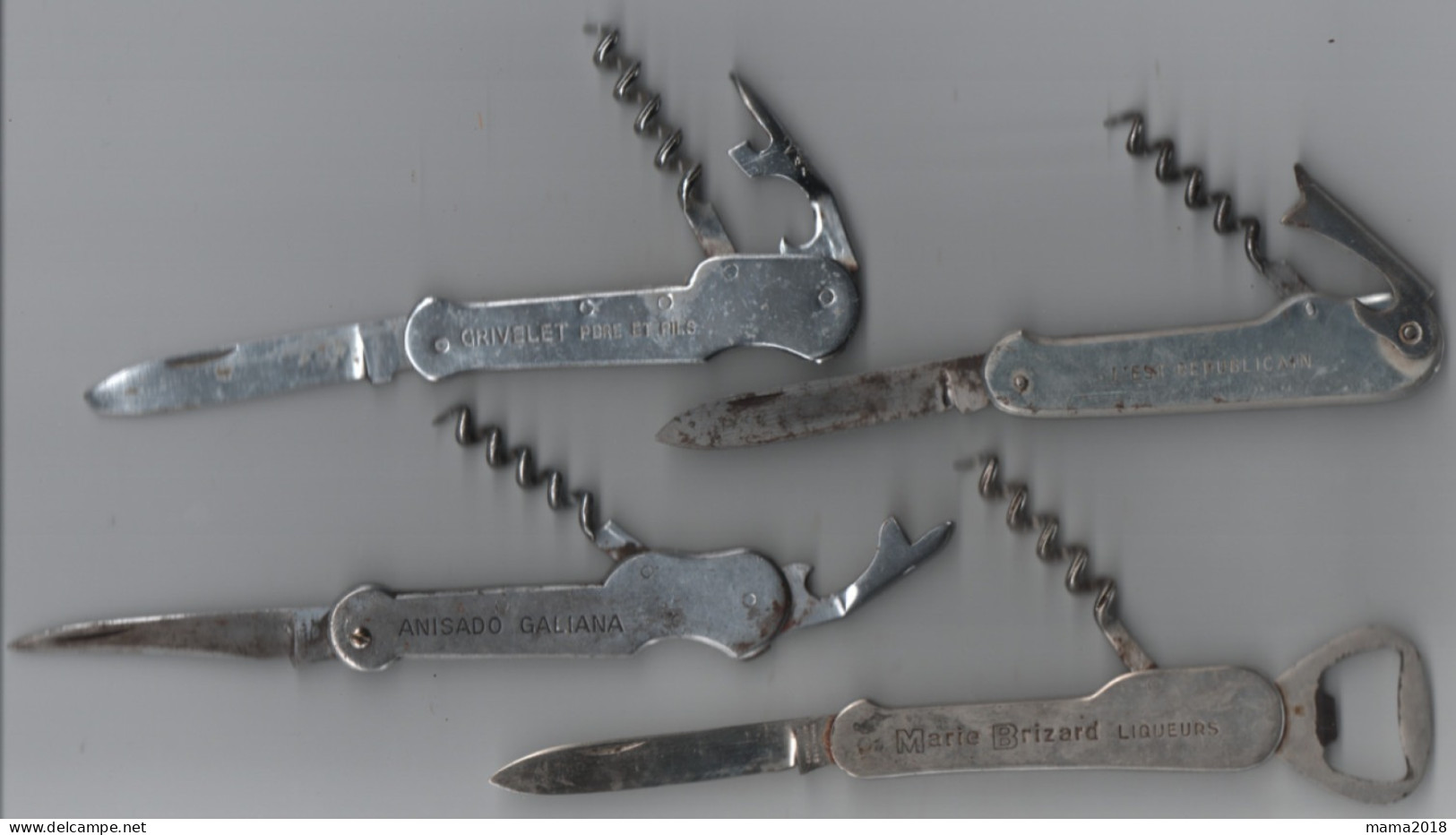 Lot  4 Coûteaux  Publicitaires Anciens - Knives/Swords