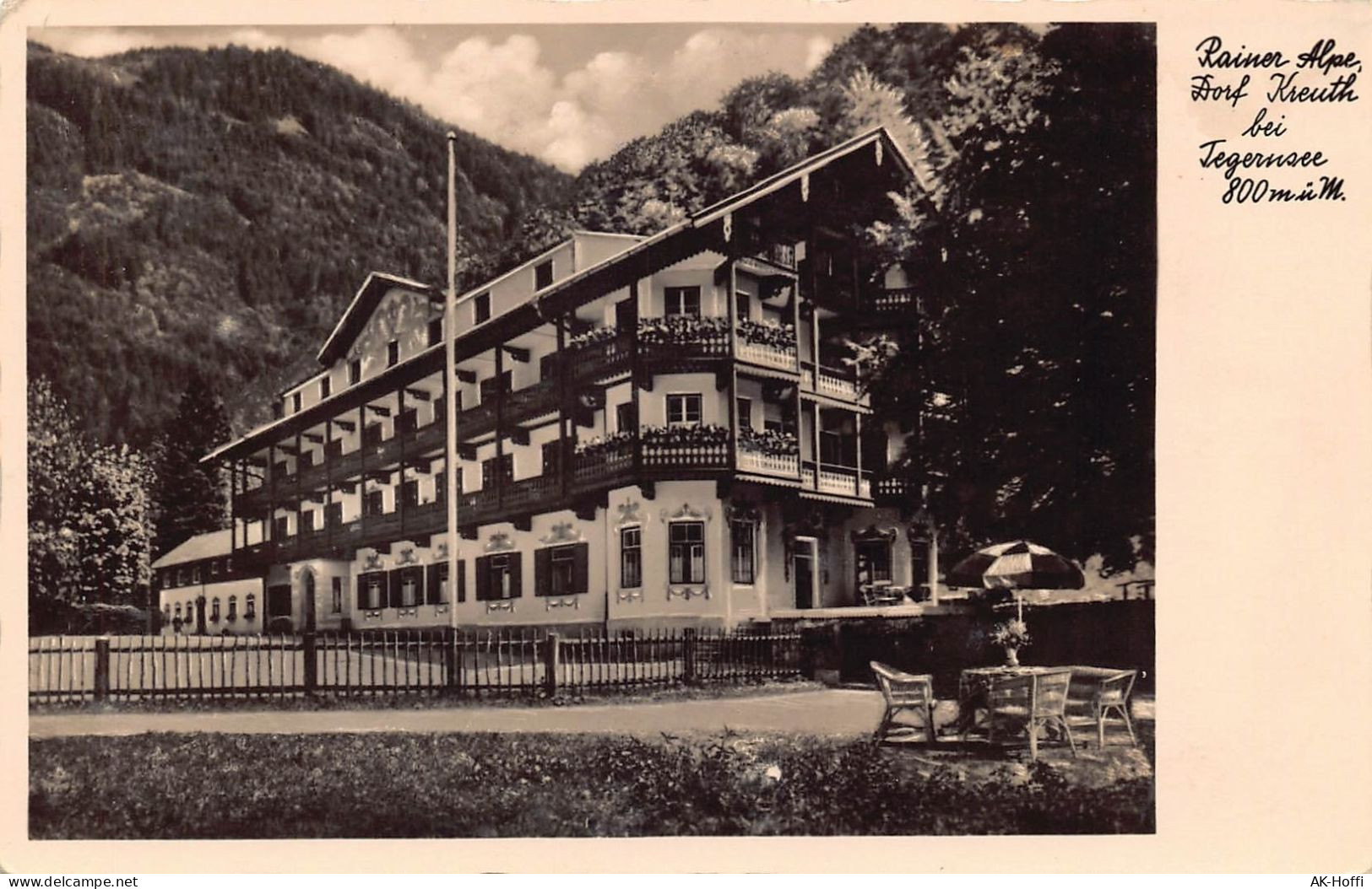 Rainer Alpendorf Kreuth Bei Tegernsee -  Ferienheim Gl.1942 - Tegernsee