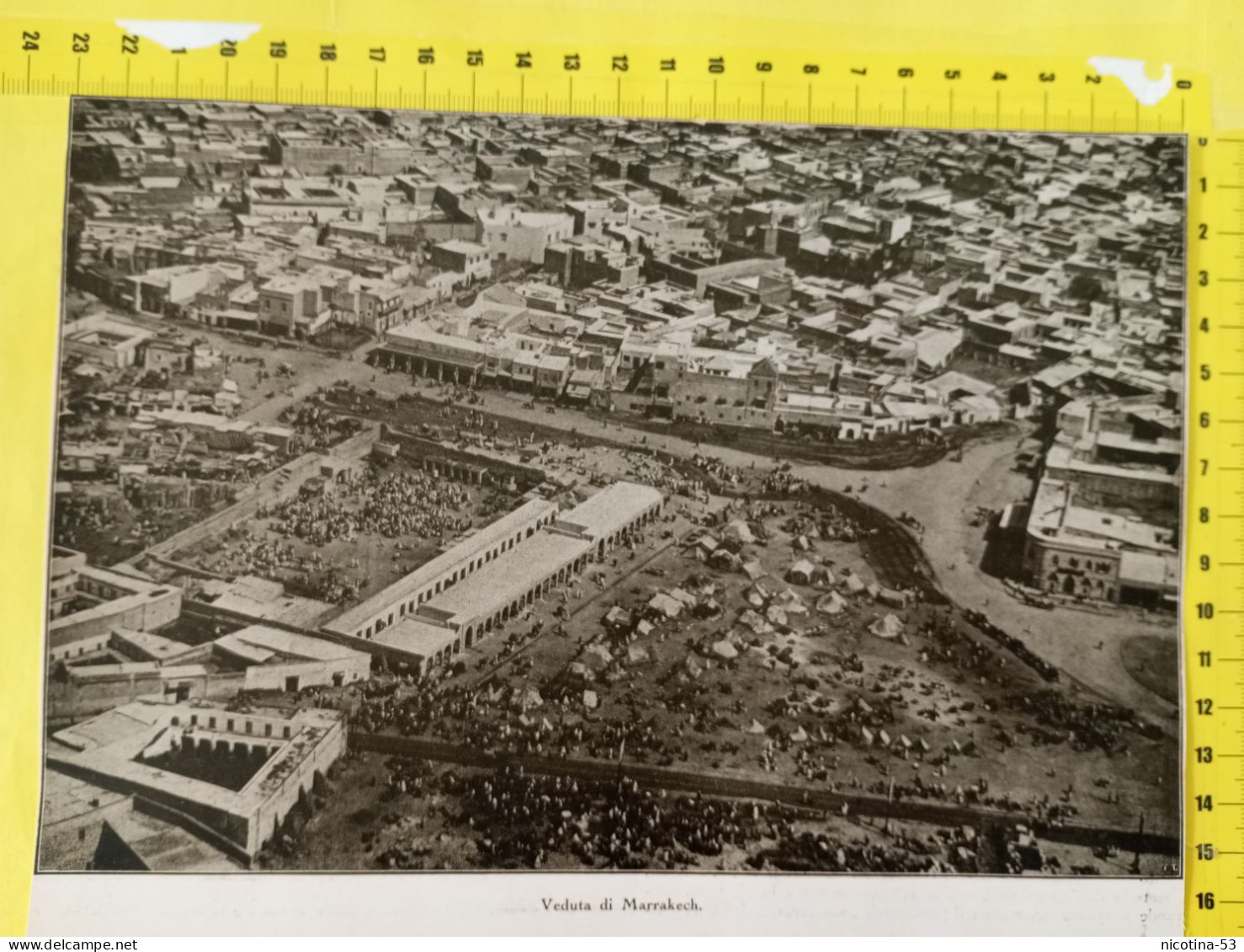 IT-00564- " VEDUTA DI MARRAKECH " MAROCCO 1931 - PANORAMA AEREO - Autres & Non Classés