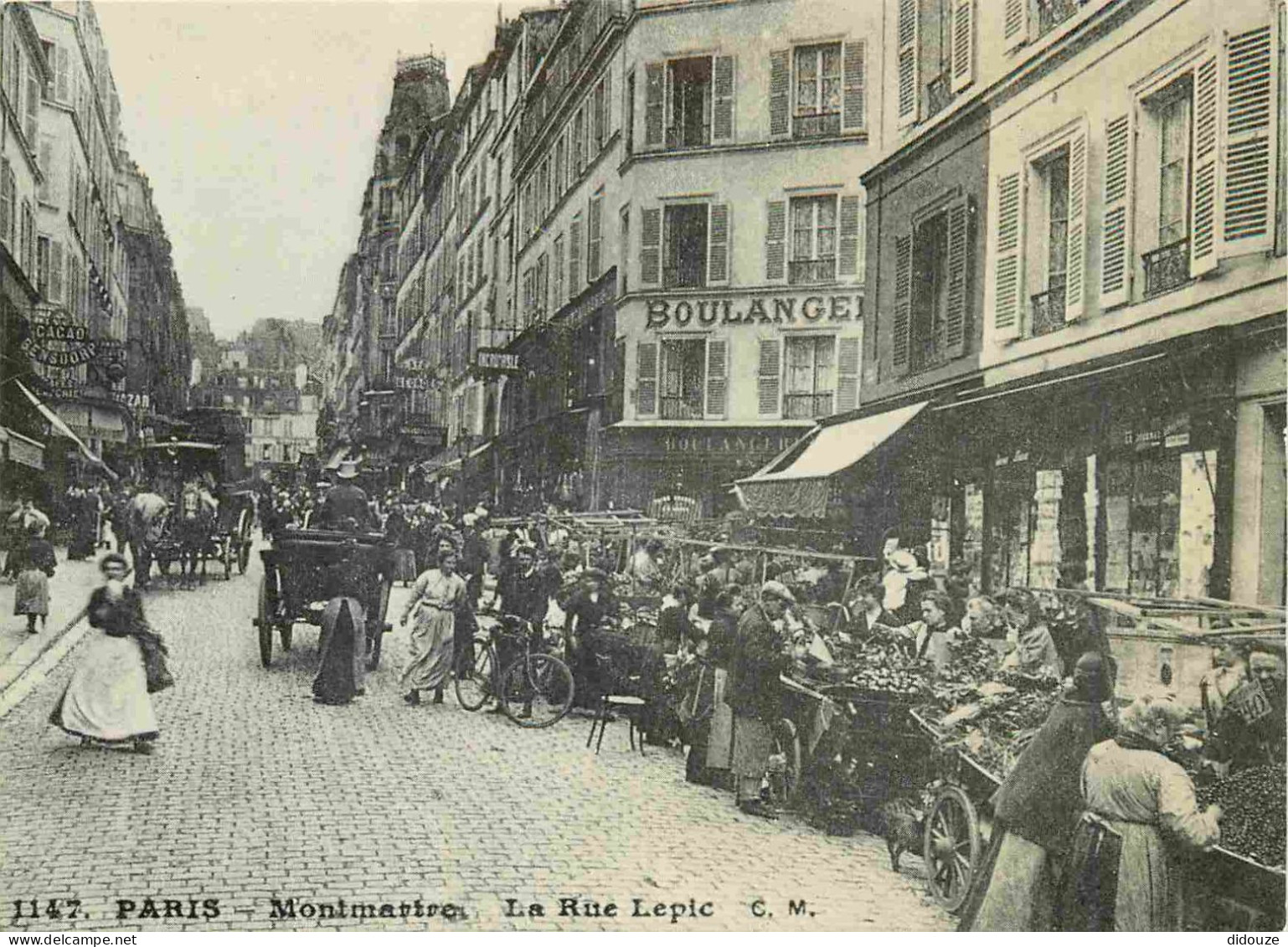 Reproduction CPA - 75 Paris - Montmartre - Marché De La Rue Lepic - Paris Les Années Folles - 5 - CPM - Carte Neuve - Vo - Ohne Zuordnung