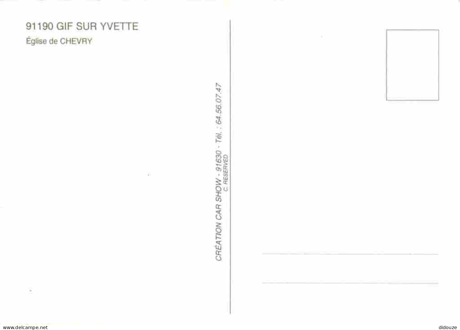 91 - Gif Sur Yvette - Eglise De Chevry - CPM - Carte Neuve - Voir Scans Recto-Verso - Gif Sur Yvette