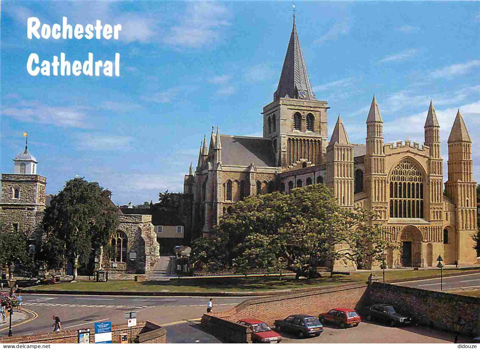 Angleterre - Rochester - Cathedral - Cathédrale - Automobiles - Kent - England - Royaume Uni - UK - United Kingdom - CPM - Rochester