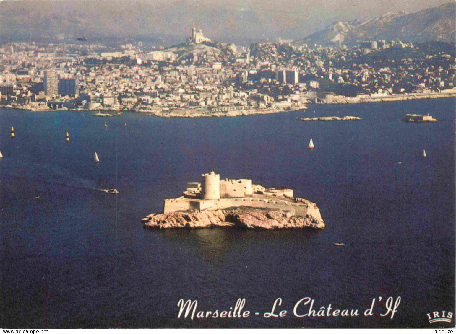 13 - Marseille - Château D'If - Vue Aérienne - Dans Le Fond La Ville - CPM - Voir Scans Recto-Verso - Castello Di If, Isole ...