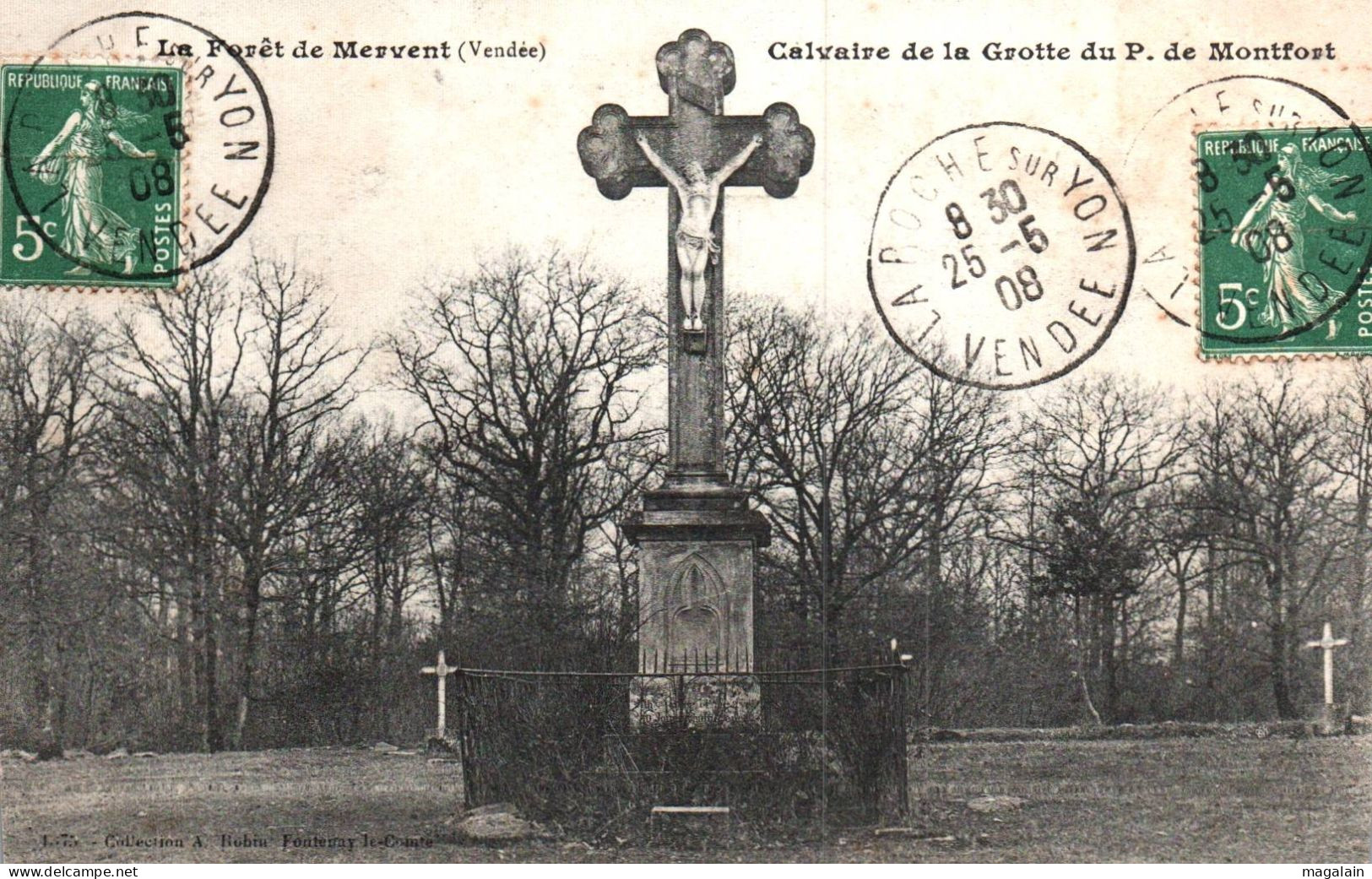 Mervent : Calvaire De La Grotte Du P. De Monfort - Pouzauges