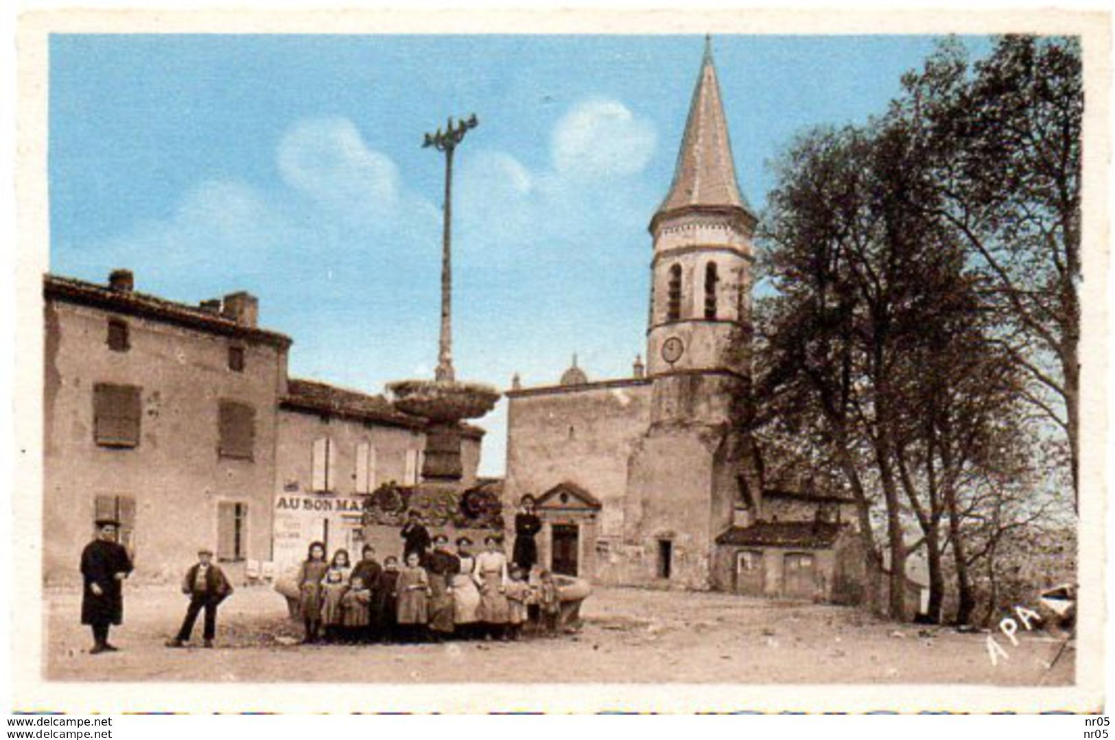 81 - DOURGNE   ( Tarn ) - Place De L'Eglise ( Colorisé ) - Dourgne