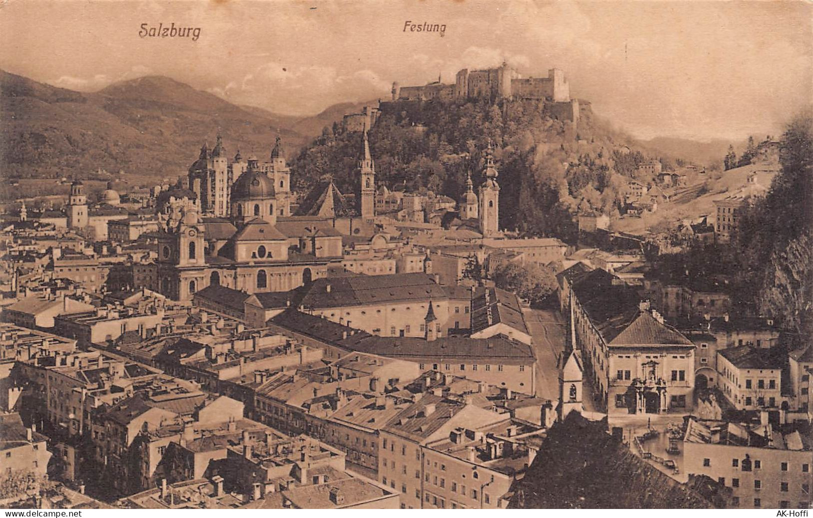 Salzburg - Ortsansicht Vom Mönchsberg - Salzburg Stadt